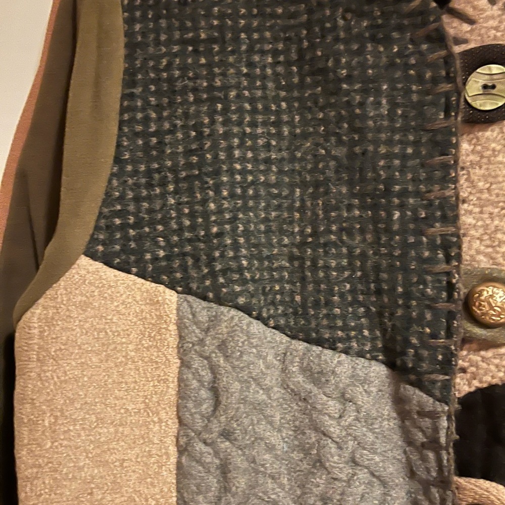 Plus Wool Patchwork Jacket - image 3